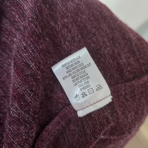 Tacera | 2X | Burgundy & Black Animal Print Bell Sleeve Dress - Picture 8 of 9